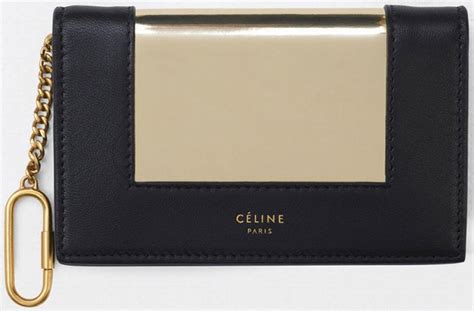 celine card holder with chain|celine coin holder for women.